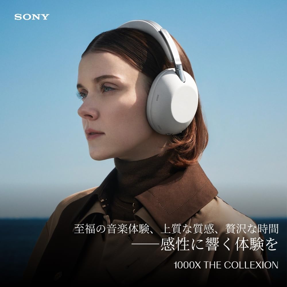 Sony THE COLLEXION Wireless Headphones with Noise Cancellation 12 Up to 32 Hours 360 Upmix Dedicated Switch Ambient Sound WH-1000XX Black