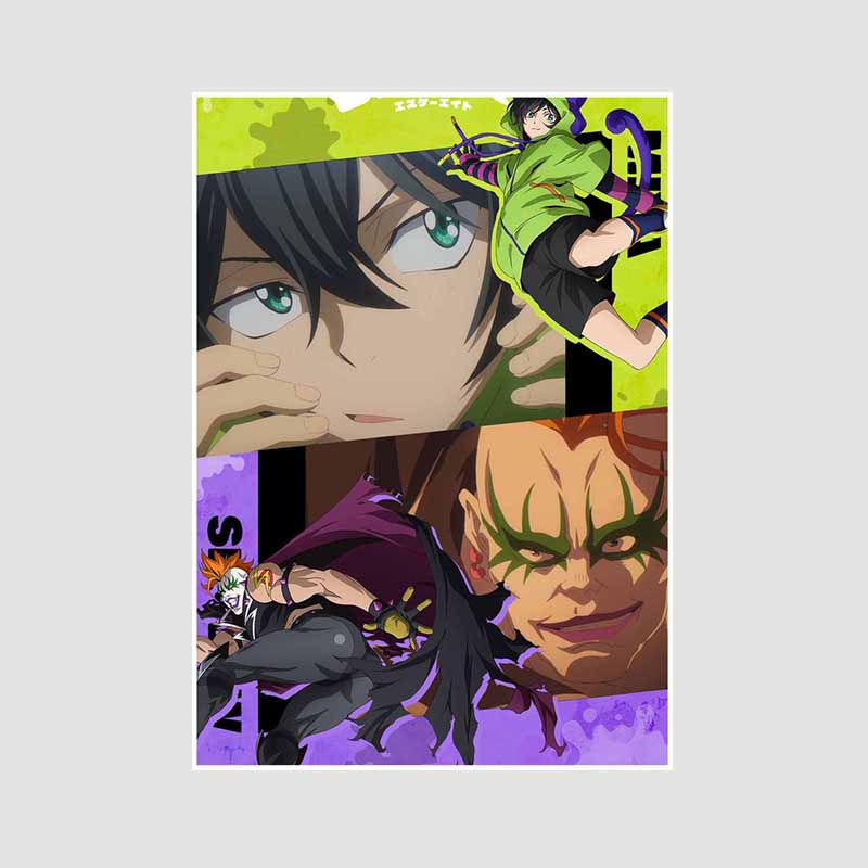 

Вінтажне японське аніме SK8 Нескінченність Плакати та принти Білий папір Мультфільм Плакат Домашній декор Кабінет Спальня Бар Настінні картини 30x21cm