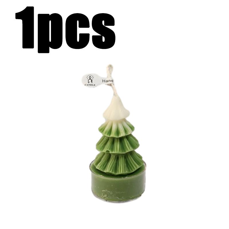 1/3PC Christmas Candles Gingerbread Man Christmas Tree Shape Scented Candles Handmade Aroma Candle Halloween Party Home Supplies