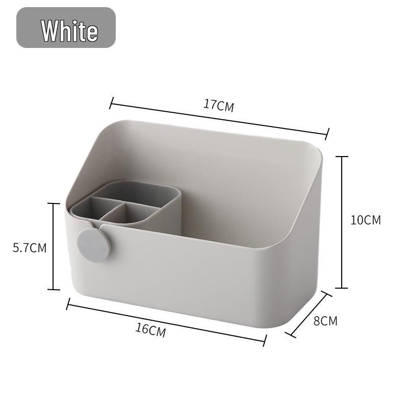 Influencer Mirror Cabinet: Compact Plastic Storage for Cosmetics, Jewelry, Lipstick, and Skincare with Dividers.