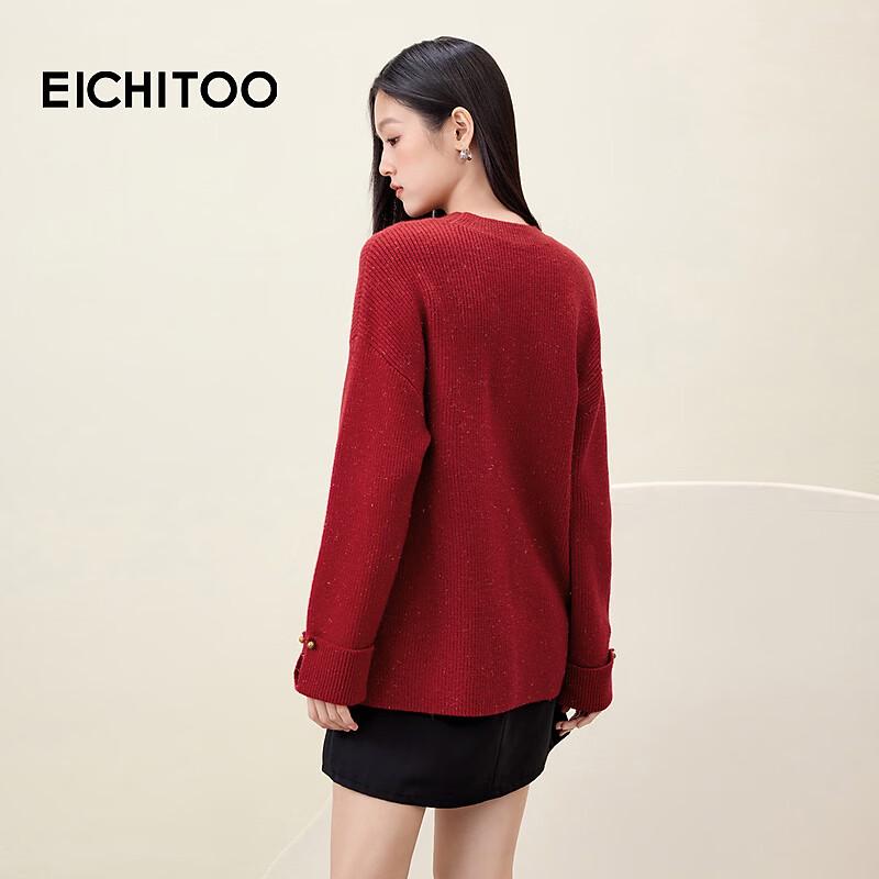EICHITOO Women's Long-Sleeve Knit Sweater