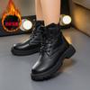 Winter girls' Martin boots, new autumn and winter models, fleece-lined and thickened, for older children, boys' short boots, fashionable British