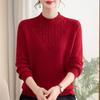 Women's Winter Velvet High-Neck Top: Fashionable Clothing for Middle-Aged Women (40-60 Years)