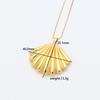 European Ocean Life Starfish & Shell Gold-Plated Clavicle Pendant