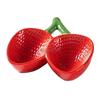Japanese style ceramic tableware, sashimi plate, salad plate, two grid ceramic strawberry plate dinner set plates and dishes