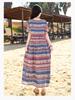 Bohemian Chiffon Midi Dress - Women's Plus Size, Slimming, Loose Fit, Summer Vacation Style (2026)