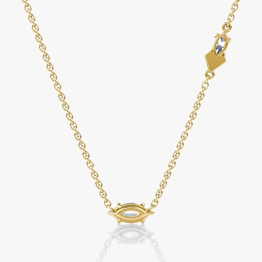 Geometric Vshaped Double Diamond Pendant Necklace With 18k Gold Plating For Womens Casual Wear