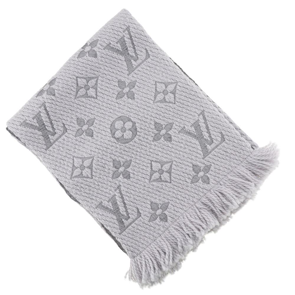 

LOUIS VUITTON Escalp Logo Mania Scarf wool unisex Used