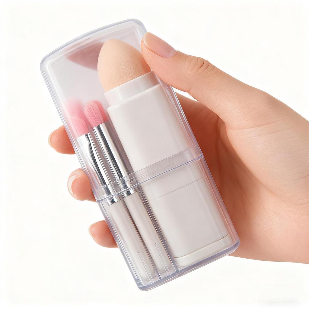 Set de 7 Mini Brochas de Maquillaje Portátiles Cangzhou para Viaje