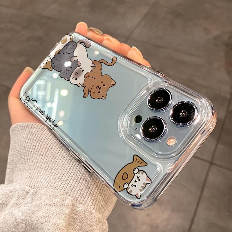 Funny Cat Print Soft Protective Funda Phone Case For iPhone 17 16 15 13 12 11 ProMax Pro Plus Shockproof Carcasa Phone Case