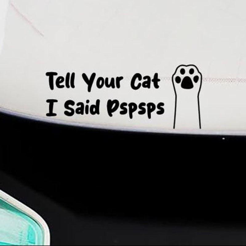 23cm x 9cm Cute Cats Paws Design Decal Waterproof Removable for Cars Motorcycles Laptops Smooth Surfaces No Residues