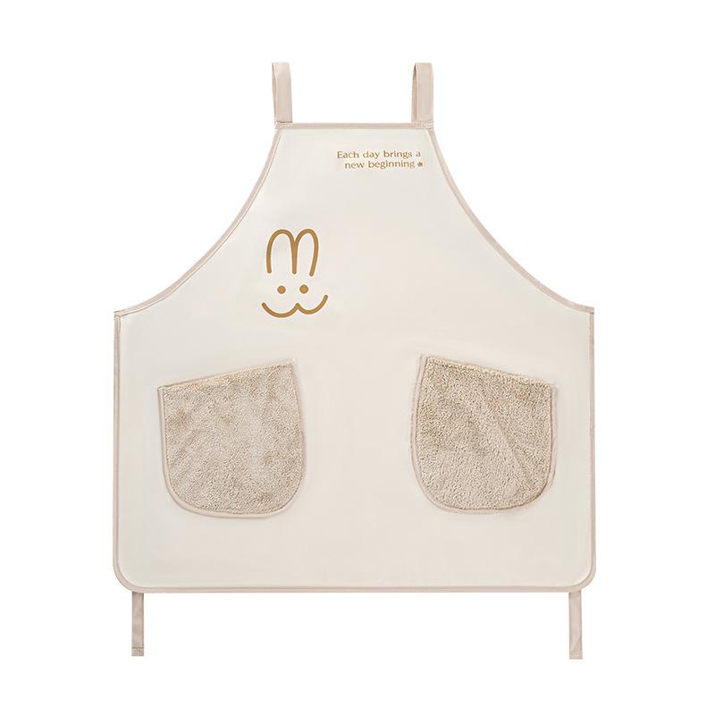 Hand-rubbing apron Home kitchen waterproof and oil-proof milk tea nail salon work clothes