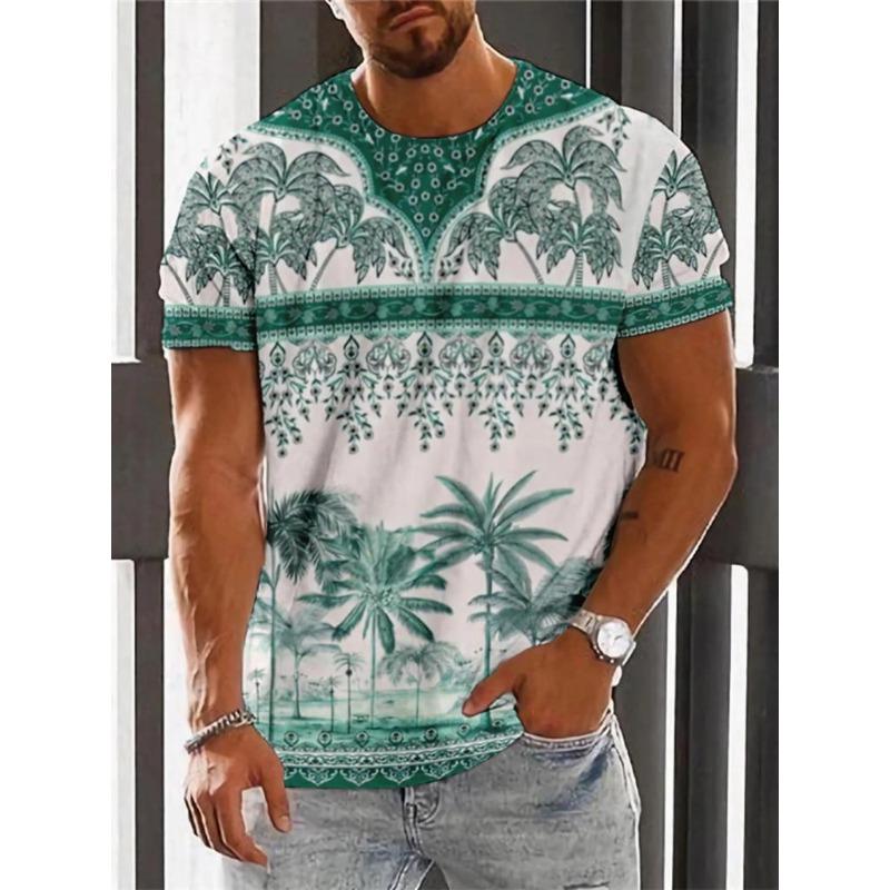 Tricou etnic de epocă Îmbrăcăminte cu imprimeu 3D Topuri pentru bărbați Tricou supradimensionat cu mânecă scurtă de vară Îmbrăcăminte de stradă pentru bărbați Haine pentru bărbați