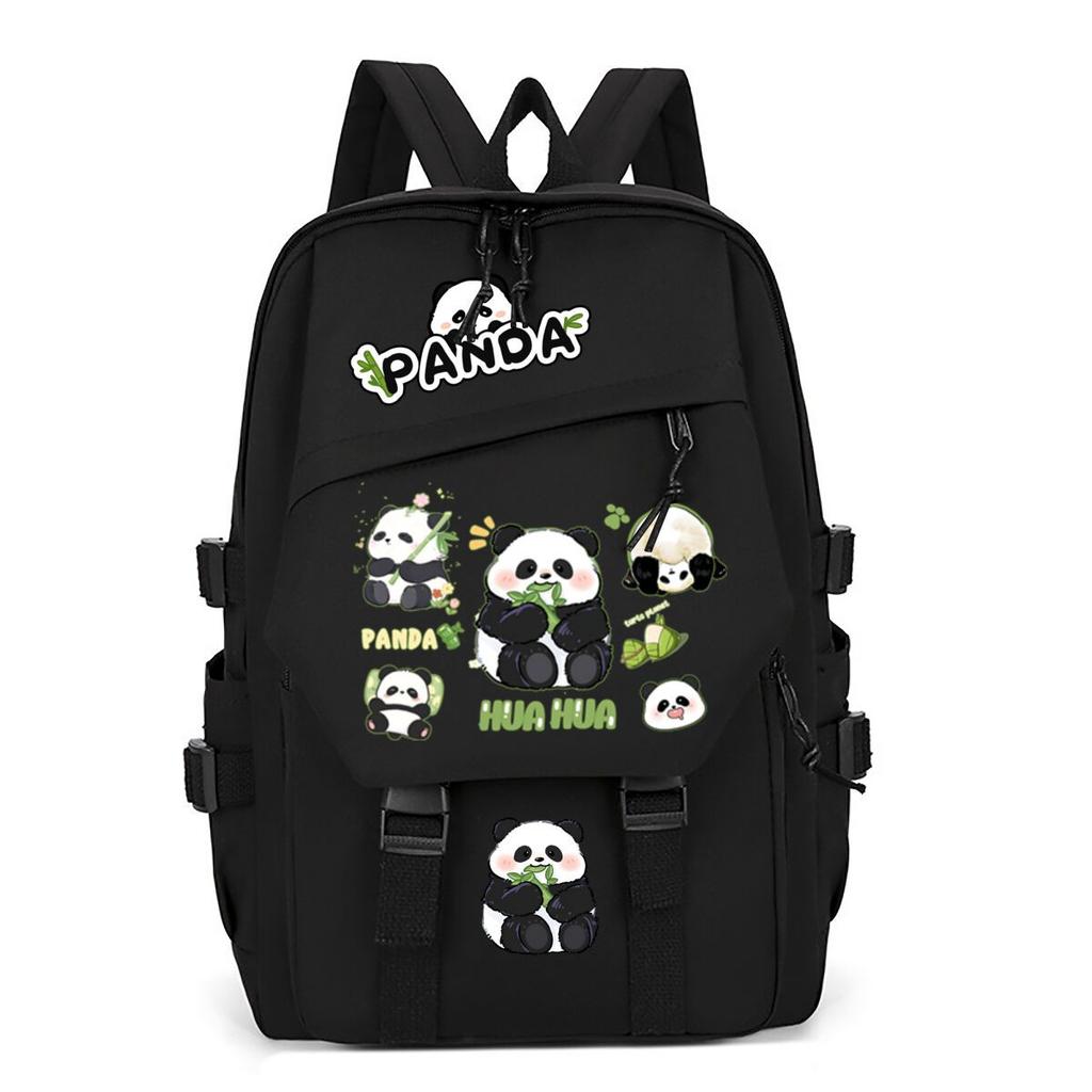 Panda Huahua Cartoon Printing Primary And Secondary School Students High Value Backpack Large Capacity Versatile School Bag