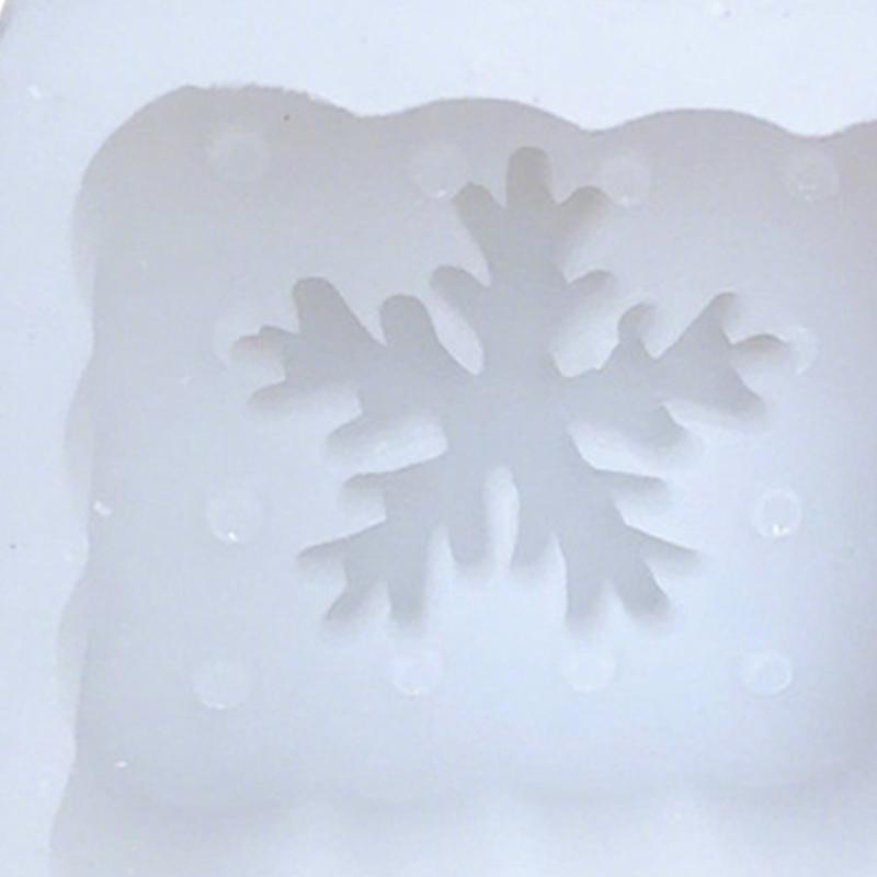 Snowflake Embossed Silicone Molds Multipurpose Silicone Mould For Handmade Candle Soap Chocolate Holiday Decoration