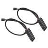 2pcs PWM Fan Hub Splitter 4 Pin Black 1 to 5 Way Self Adhesive Fan Extension Splitter for 3 Pin 4 Pin Connectors