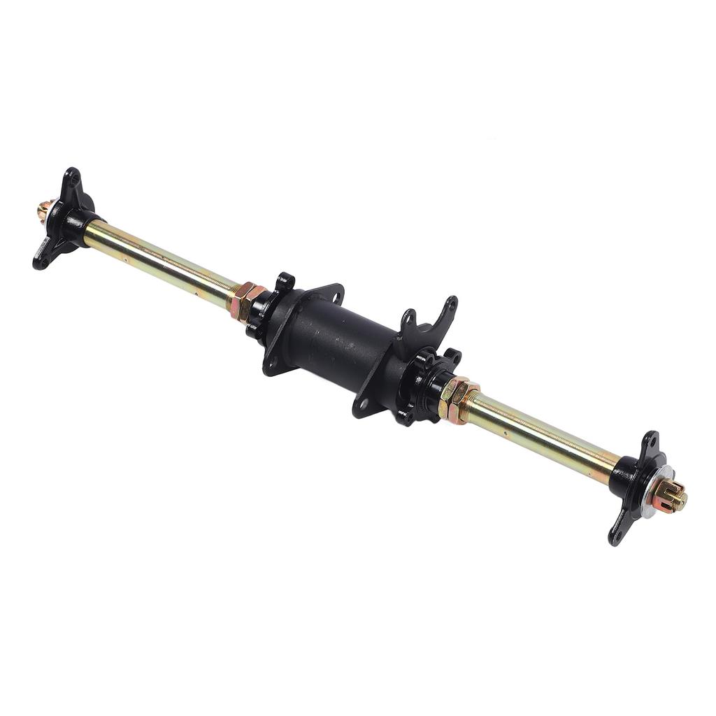 Kit Ansamblu Ax Spate Live Go Kart 650mm cu Roată Dințată, Suport Disc de Frână, Butuc Scaun, Flanșă Butuc pentru Quad, Drift Trike
