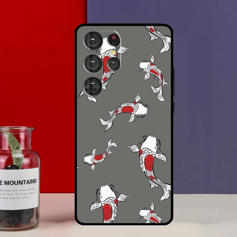 Koi Carp Fish Yin Yang Funda Case For Samsung Galaxy S25 Ultra S9 S10 S20 S21 FE S22 S23 Plus S24 Ultra Phone Cover