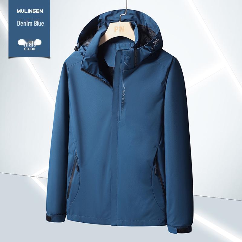 Unisex 6266 Kapuzen-Wasserabweisende Windjacke - Leicht, Einlagig für Outdoor-Aktivitäten