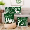 Merry Christmas and New Year decoration Pillowcase Winter Snowflake Reindeer pillow cover Sofa cushion suite home decoration