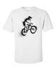 Particle Dot Stencil Mountain Bike Biking Biker MTB Road Cyclist Bicycle TShirt