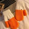 Plush, Thicken, Keep Warm, Funny Goose, Yarn, Finger Gloves, Women's, Autumn and Winter, Keep Warm and Keep Warm
