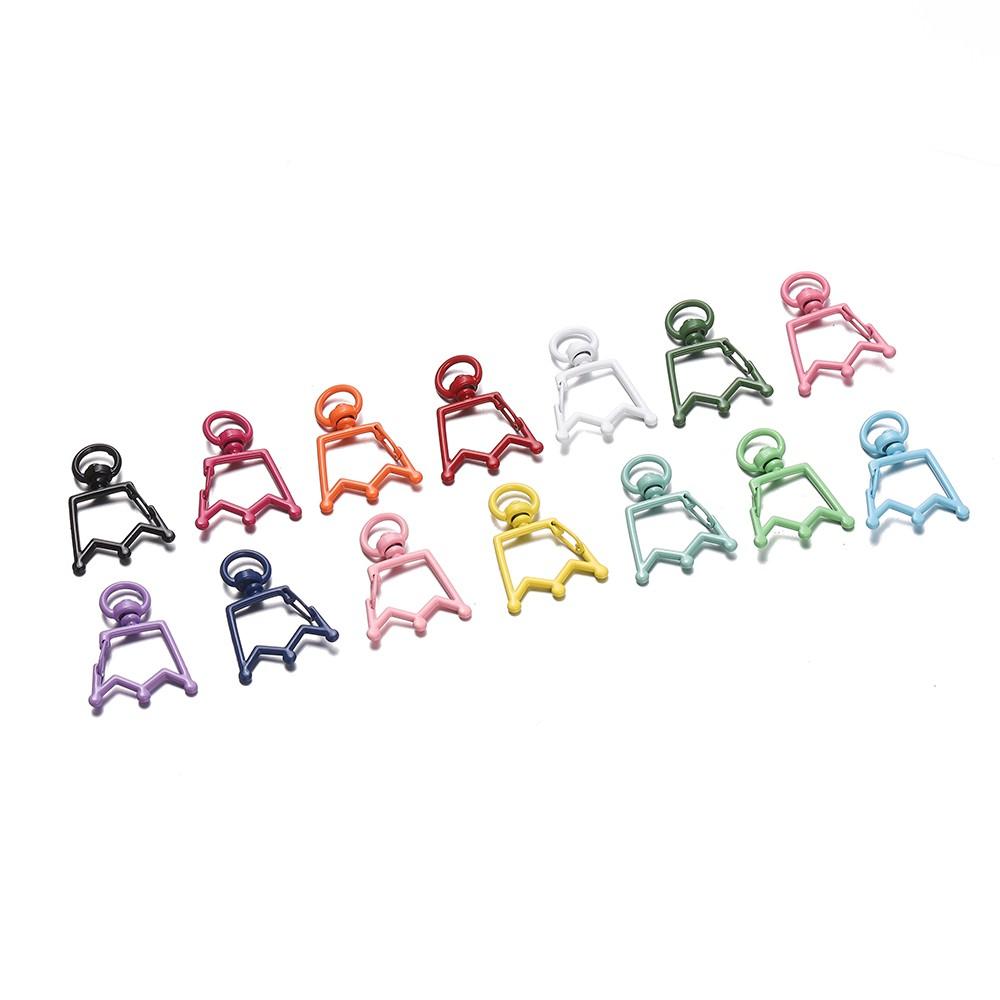 10pcs Cat Heart Snap Hook Trigger Clips Buckles for Keychain Lobster Lobster Clasp Hooks for Key Ring Clasp Jewelry Accessories