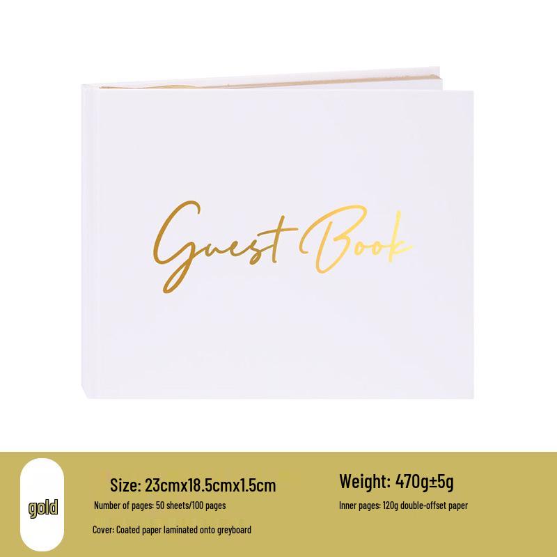 Wedding Guest Registration Gift Set: Guest Book & Notebook