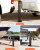 Heavy-Duty Trailer Jack, 5443 kg Load Capacity, Sidewind Square Direct Weld-on Trailer Jack with Handle Crank, Adjustable Drop Leg, 674 mm Travel for