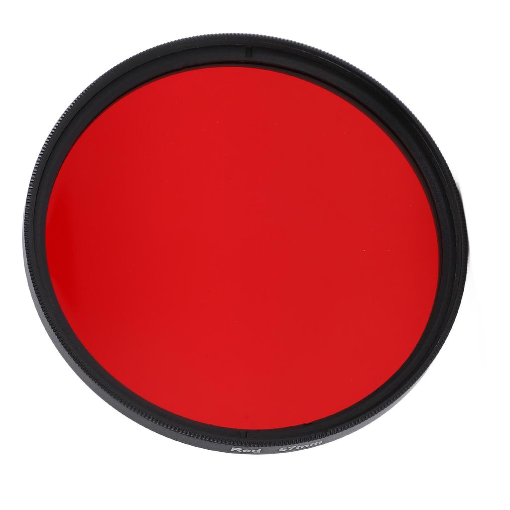 Threaded Camera Lens Filter Full Red Color Filter Optical Glass for Nikon Camera Lens