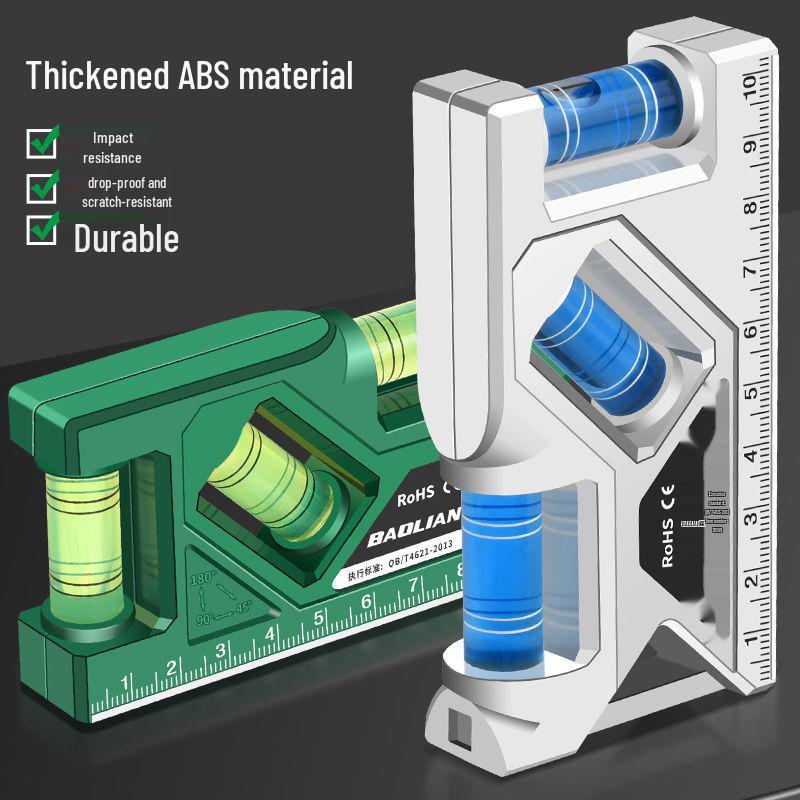 High-Precision Mini Magnetic Spirit Level Protractor Ruler