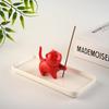 Nordic Style Ceramic Cat Incense Holder - Cute, Stylish Sandalwood Burner and Animal Ornament