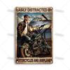 ARTISIAN Vintage Motorcycle Metal Tin Sign Decorative Plate Wall Art Metal Poster Bar Home Metal Plaque Studio Industrial Decor