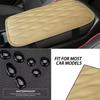 Best Leather Center Console Lid Armrest Cover Trim For Most Car Models Beige