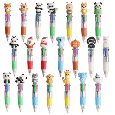 Cross-Border Halloween Cartoon Multi-Color Mini Ballpoint Pen - Cute Four-Color Stationery for Students