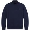 Polo Small Pony Logo Embroidered High Neck Knit Sweater Men Sweater Navy-Blue MNPOSWE16820082-400