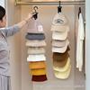 Hanging Cap Storage Rack With 8 Clips Multifunctional Hat Organizer Gray Black For Home Wardrobe Closet Baseball Cap Holder Cup Holders 5