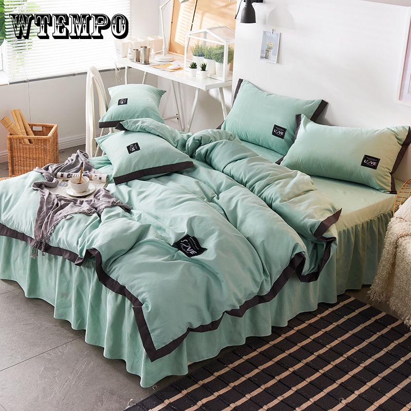 100/% Microfiber Solid Bed Skirt; Dust and Hair Repellent; Machine Washable