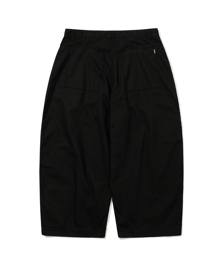 Bieseulaebis Wide Leg Drawstring Cotton Pants Black