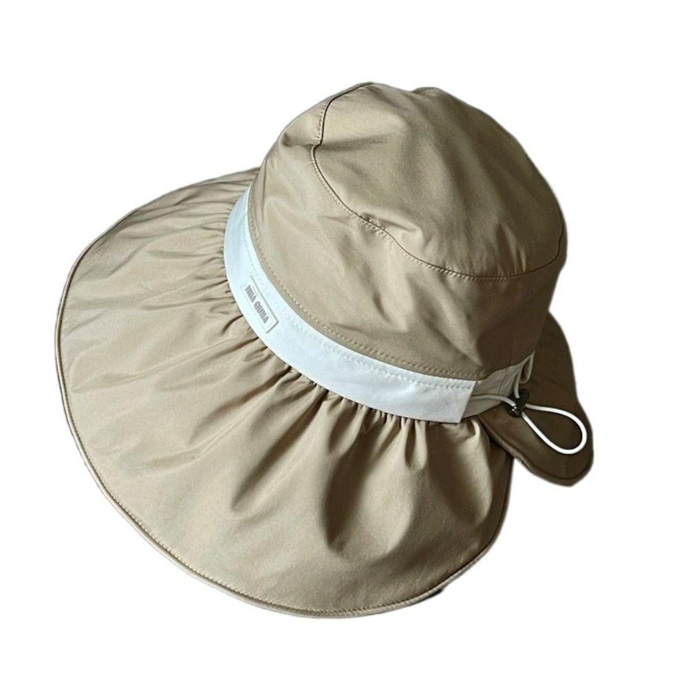 

Тканевая шляпа от солнца с широкими полями, женская шляпа-ведро, простая солнцезащитная шляпа-рыбак для улицы хаки