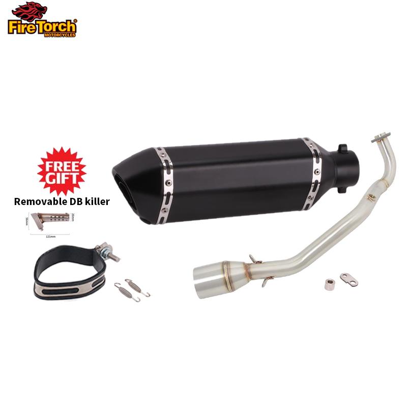 Slip On For YAMAHA Cygnus Gryphus 125cc Full System Motorcycle Exhaust Escape Moto Front Pipe Muffler With Reomvable DB Killer