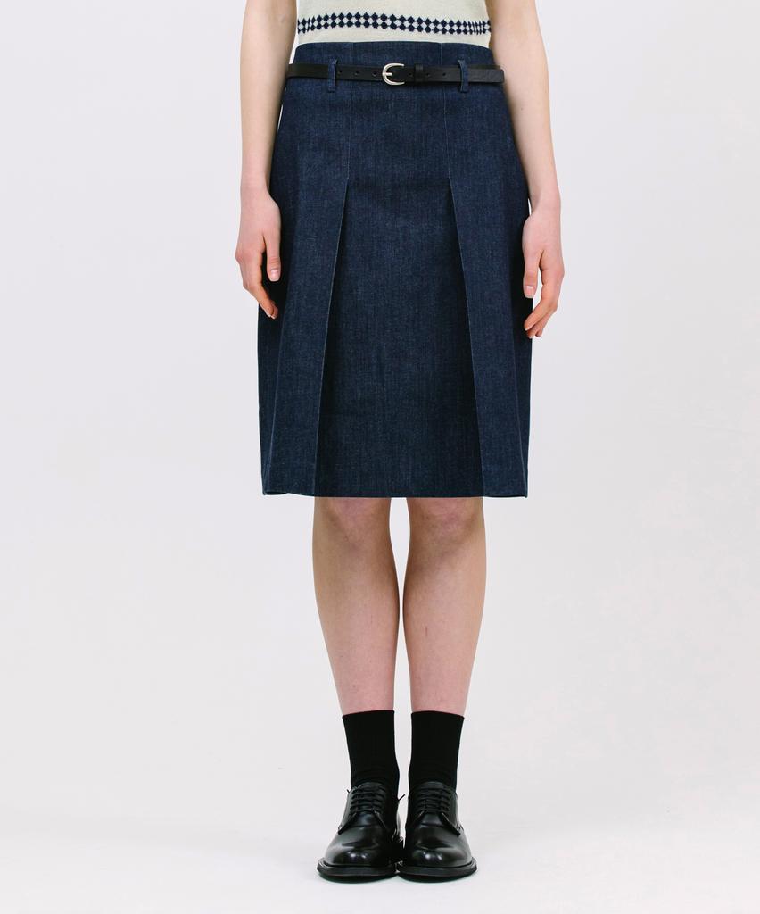 Jun By Jun K Low Belted Skirt_Denim