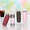 500ml Stainless Steel Insulated Tumbler with Silicone Grip Straw LeakProof Travel Coffee Mug Dual Drinking Mode