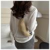 Women'S Stylish Woven Chest Bag - Light Brown, Crossbody Sling Phone Pouch with Zipper Closure, Versatile Waist Pack for Beach, Beach Bag