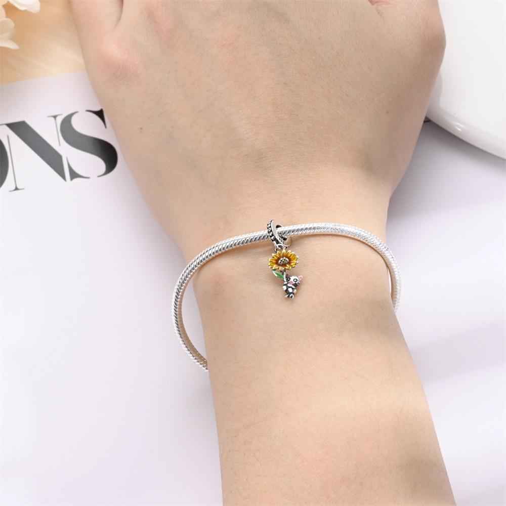 Originalcopper Charms Luxury Cat Beads Fit Bracelet Diy Women Making Delicate Gift