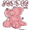 Pink "Jazzle Bear" Cartoon Bear Printed Black Women's Short-Sleeve T-Shirt