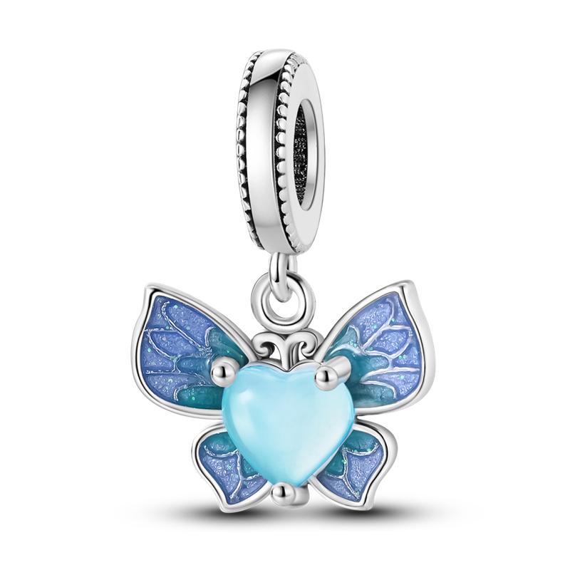 Flower Charms Fit Bracelets Sunflower 925 Silver Tulip Sakura Daisy Rose Flowers Beads DIY Jewelry Making