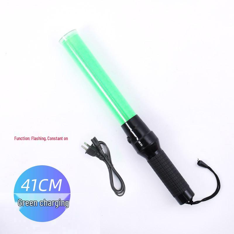 Rechargeable LED Traffic Baton with Emergency Whistle and Flashing Strobe