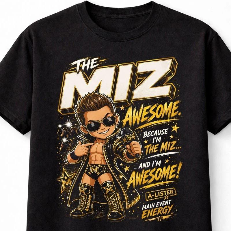 The Miz Awesome ALister Wrestling Superstar Graphic Unisex TShirt S