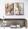 Abstract City Street Landscape Canvas Paintings Home Decor Street Scenery HD Prints Posters Pictures for Living Room Wall Art